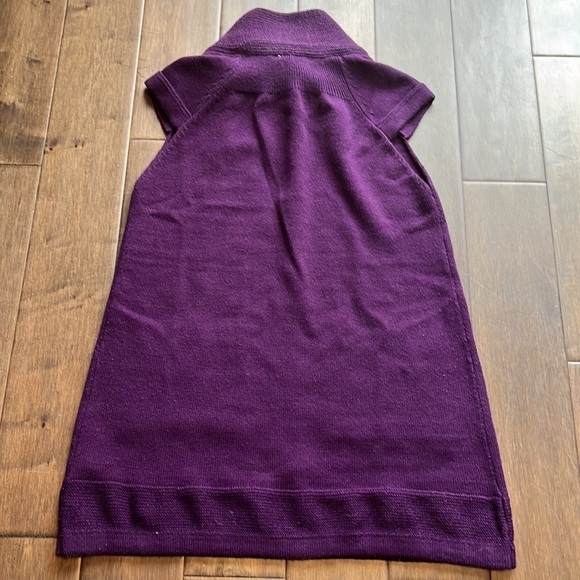 MAX Turtleneck long sweater dress girls 14 purple knitted, purple - Picture 4 of 6
